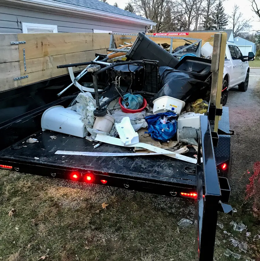 Roll-off dumpster delivered to a residential driveway in Golden Gate